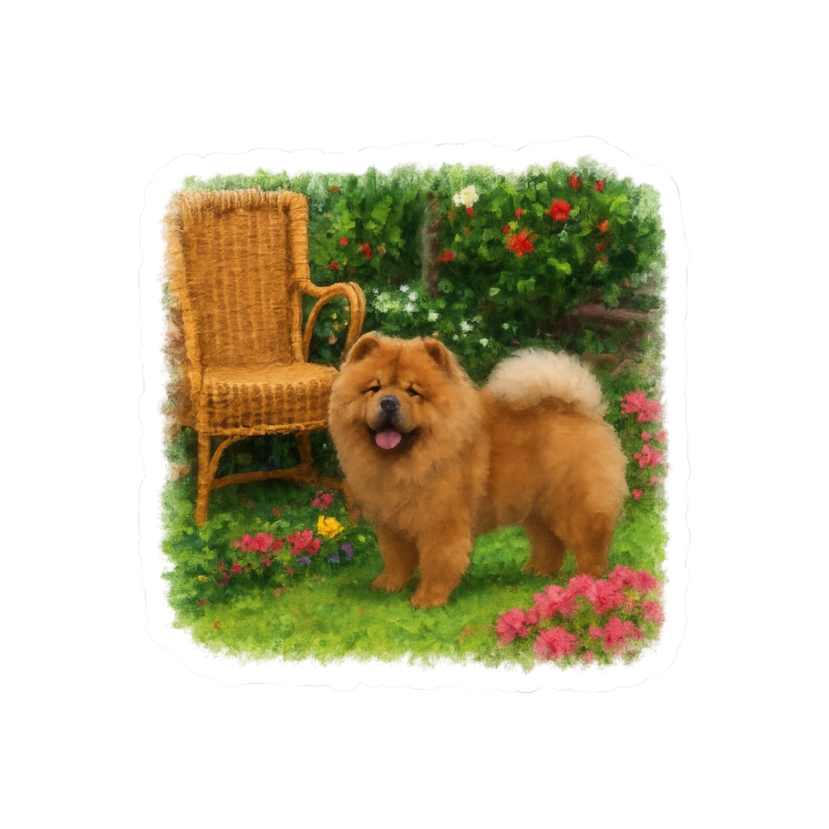 Chow Chow Lovers Sticker | Cute Fluffy Guardian Vinyl Decal
