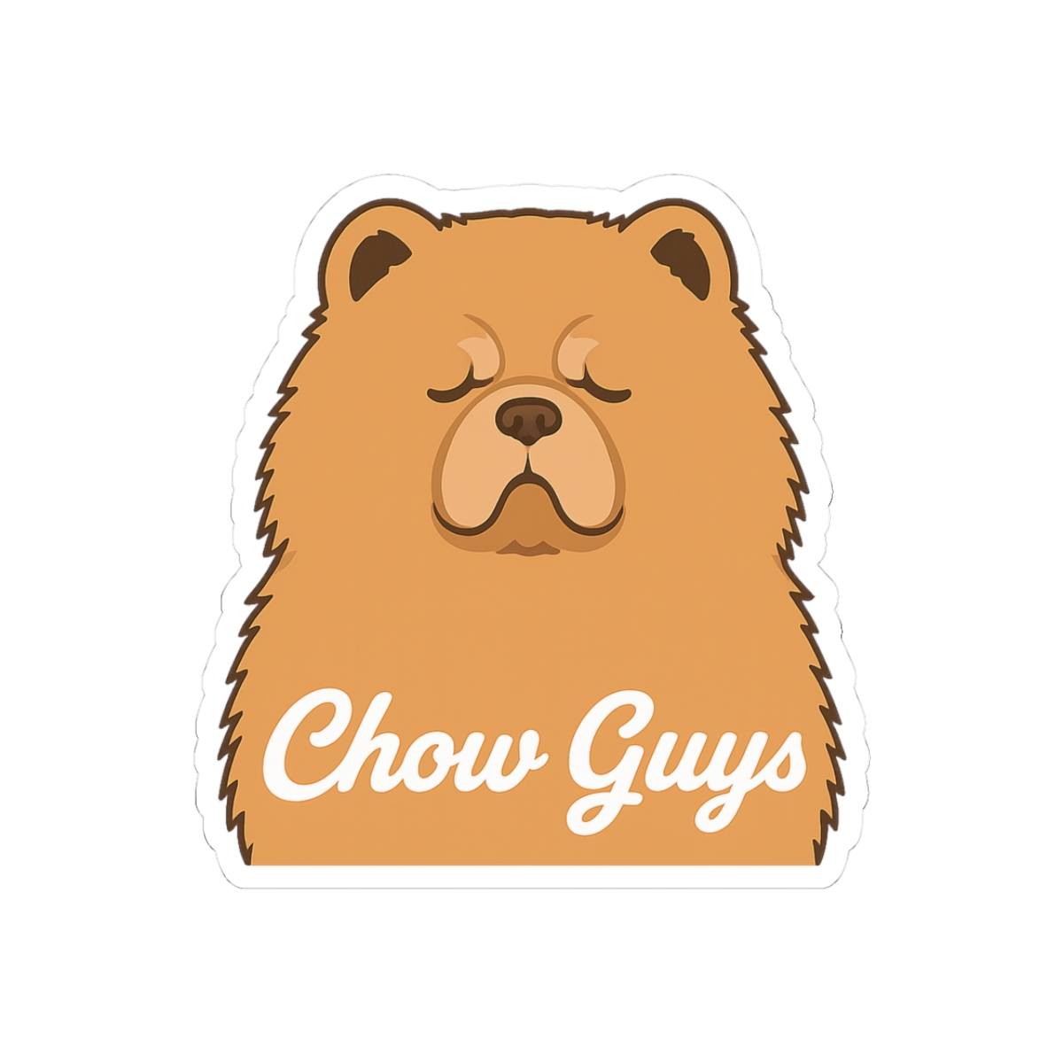 Chow Guys Adorable Sticker
