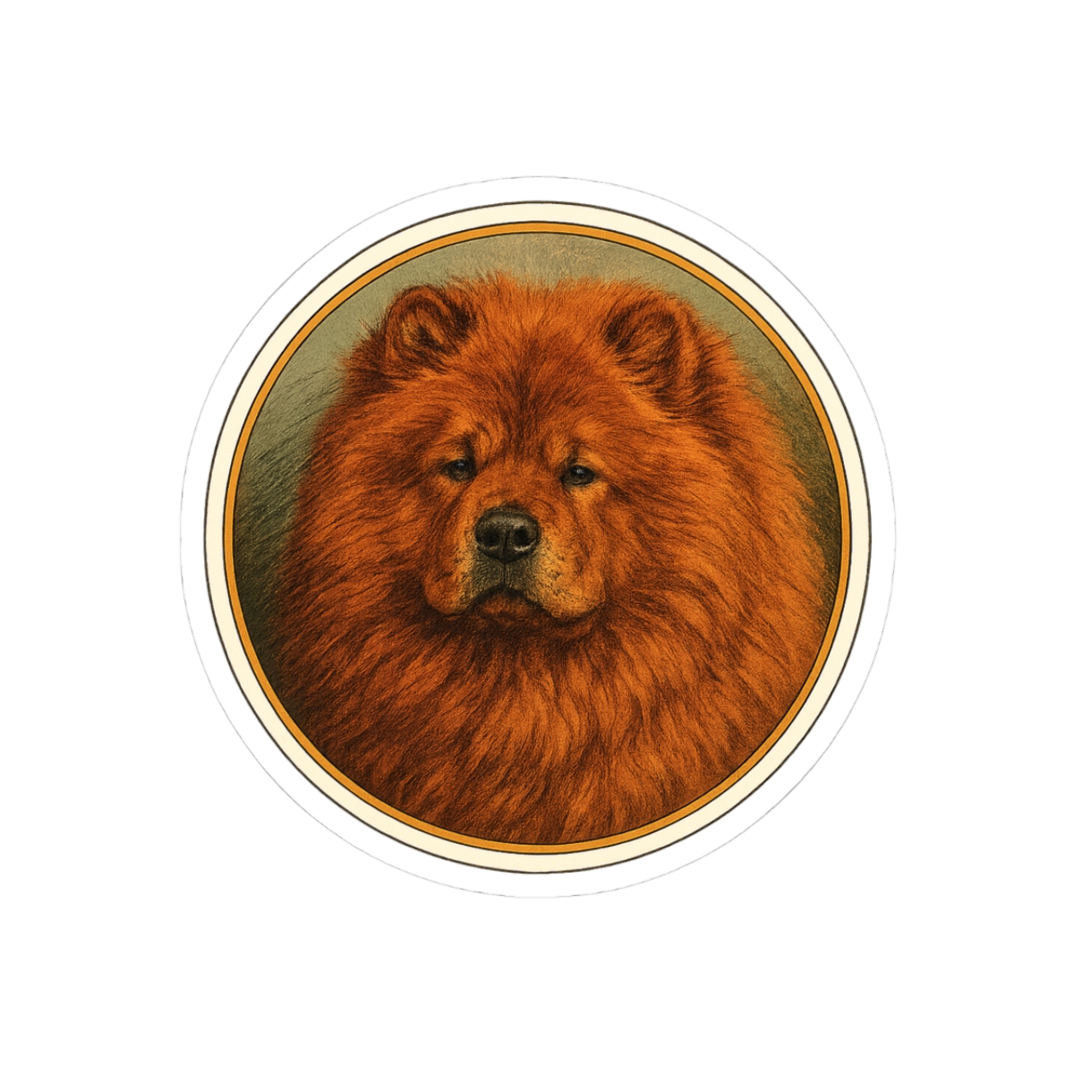 Chow Chow Sticker | Adorable Fluffy Breed Vinyl Decal