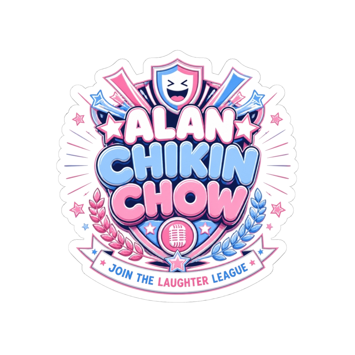 Alan Chikin Chow "ALAN CHIKIN CHOW" Sticker